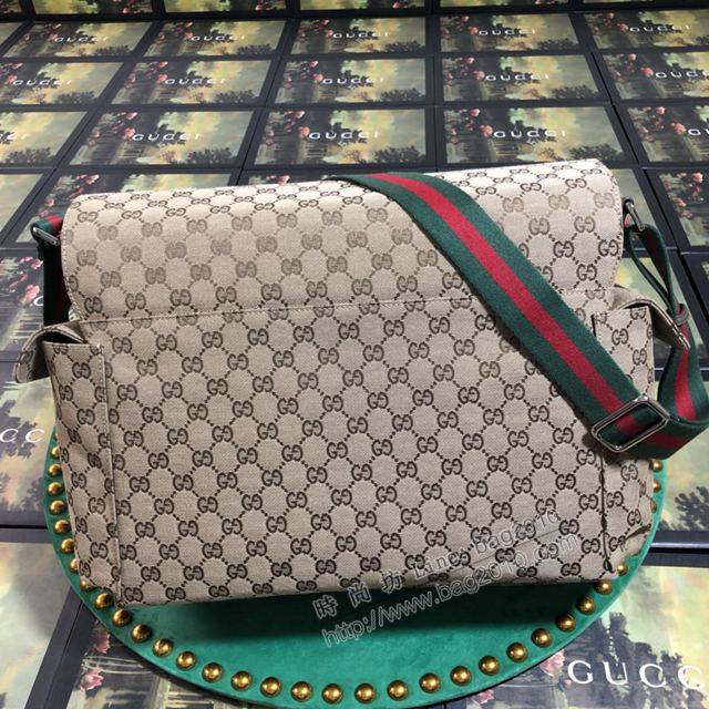 Gucci包 古馳男包 201761啡色 G家新款斜挎包 Gucci男單肩包  gudj1264